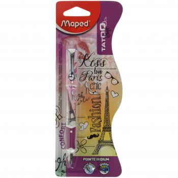 Maped CB22002500 - Pluma estilográfica, diseño de tatuaje y rosas