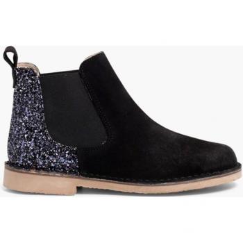 Botines de niña Serraje con Talonera Glitter Pisamonas