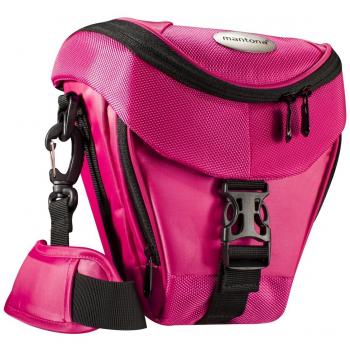 Estuche para cámara Mantona Premium Rosa con correa ajustable y capacidad de 0.19 l