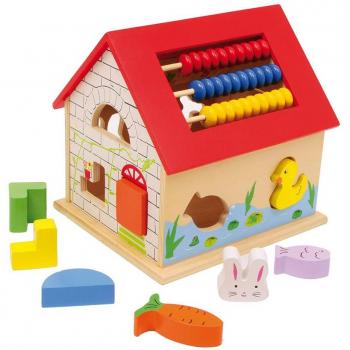 Small Foot Company 1164 Leo - Casa multi-función didáctica [Importado de Alemania] , Modelos/colores Surtidos, 1 Unidad