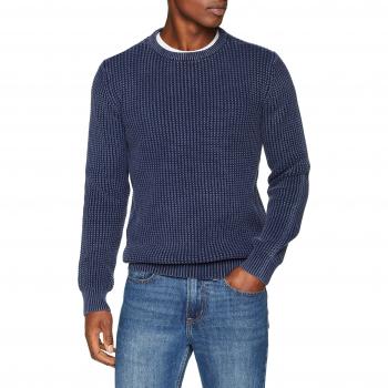 Petrol Industries Knit, Cárdigan para Hombre, Azul