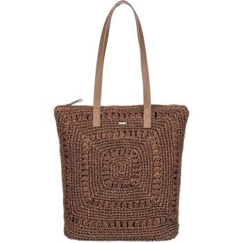 Bolsa de playa de mujer Roxy Coco Cool con diseño fresco, material resistente al agua, asas ajustables, compartimento principal espacioso y estampado colorido