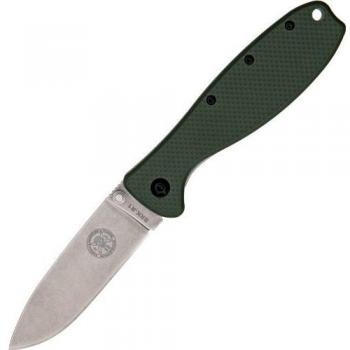 ESEE Zancudo Framelock Folding Knife - 3 AUS-8A Stainless Blade, OD Green/Stonewash Glass-Filled Nylon Handle