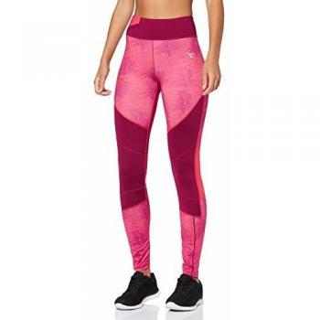 Diadora Spa L.Leggings Pantalones, Mujer, Rojo, M