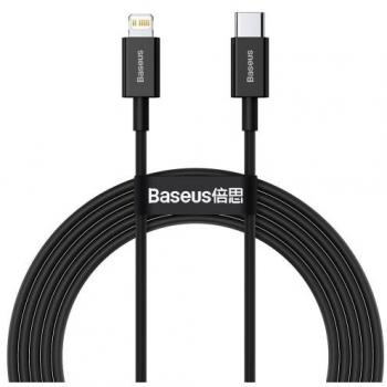 Cable Baseus Superior Series USB-C a Lightning 20W PD 2m Negro