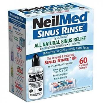 NeilMed Original Sinus Rinse Kit with 60 Premixed Sachets