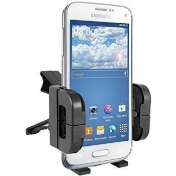 kwmobile Soporte para ventilación para Samsung Galaxy S5 Mini G800 - ¡El móvil encaja perfectamente en el soporte con la carcasa o funda!