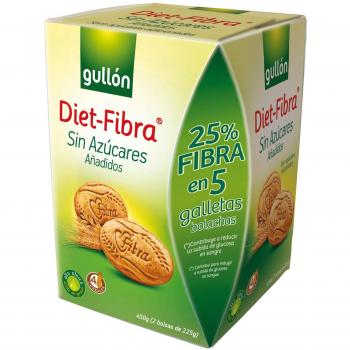 Gullón Galleta Fibra Sin Azúcar 2 Bolsas, 450g