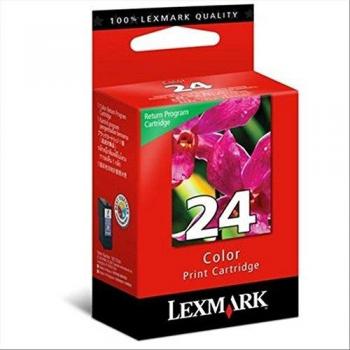 Lexmark 18C1524E - Cartucho Color nº 24, Capacidad 190 páginas