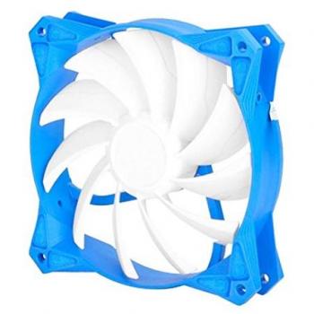 SilverStone SST-FW122 - Ventilador de refrigeración silencioso de 120mm PWM para ordenador Serie FW, blanco-azul