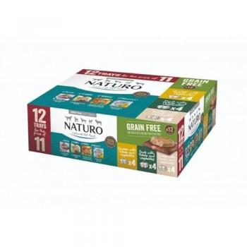 Naturo Perro Adulto Multipack Sin Grano 12x400g Sabor Variado