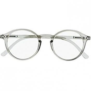 SILAC - Grey Cristal 7603 - Gafas de Lectura Unisex Ovaladas - Gafas de Cerca para Hombres y Mujeres Ligeras y Resistentes - para Presbicia - Dioptrías +1.50 - Gris Transparente