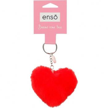 Llavero pompón corazón rojo Enso