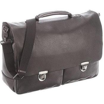 Strellson Garret Aktenmappe Leder 44 cm Laptopfach Black