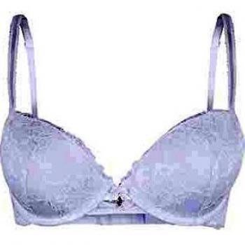 Sostén Push-Up LASCANA de Encaje Floral Blanco Talla 80B