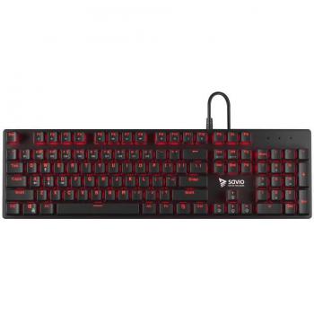 Teclado Savio RX FULL Negro Rojo QWERTY - Última Tecnología
