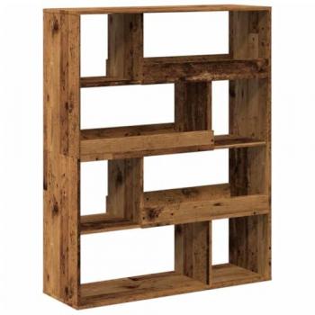 Separador de ambientes de madera envejecida 100x33x125,5 cm