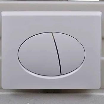 vidaXL Inodoro WC Pared sin Bordes Cisterna Oculta Suspendido Colgante Váteres Cierre Suave Baño Aseo Automática Higiene Cerámica Blanco