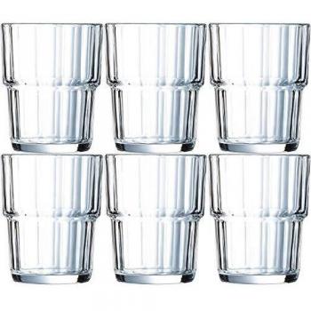 Set de Vasos Arcoroc Noruega Transparente 6 Piezas 200 ml