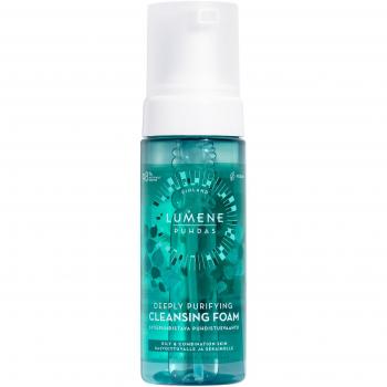 Lumene PUHDAS Deeply Purifying Makeup Removing Foam Cleanser for Oily and Combination Skin 150 ml