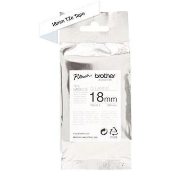 Brother TZe-CL4 Cinta de Limpieza Laminada Original, Ancho 18mm-24mm, 100 Usos