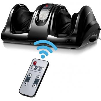 Shiatsu Foot Massager with High-Intensity Rollers and Remote Control - Therapeutic Foot Massager BK