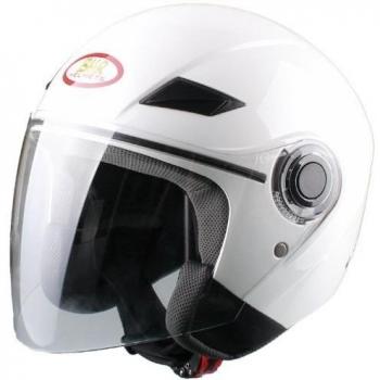 BHR 49850 Demi-Jet Casco, Color Blanco, Talla L, 59-60 cm