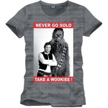 Star Wars Camiseta Never Go Solo talla XL