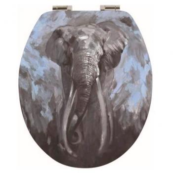 Tapa para WC Spirella 'Elefante' de poliéster en varios colores 37 x 43,5 cm