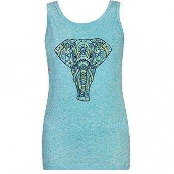 Dare 2b - Camiseta de Tirantes para Mujer, diseño de Elefante, Mujer, DWT448 1J908L, Aruba Blue, FR : XS