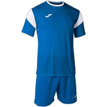 Conjunto de fútbol para hombre Phoenix Royal Blanco, incluye camiseta y pantalones cortos, diseño moderno, tejido transpirable, ideal para actividades deportivas