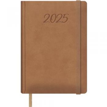 Agenda 2025 Día Página 15 x 21 cm Samba Dohe Cámel Castellano, Tapa Dura de Polipiel, Planificador en Español, 12 Meses (Enero a Diciembre), Tamaño A5