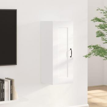 Gabinete de pared blanco de madera contrachapada de múltiples capas 35x34x90 cm