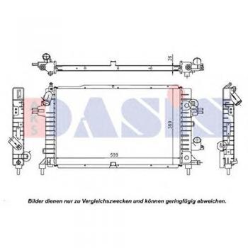 AKS Dasis 150066N Radiador, refrigeración del motor