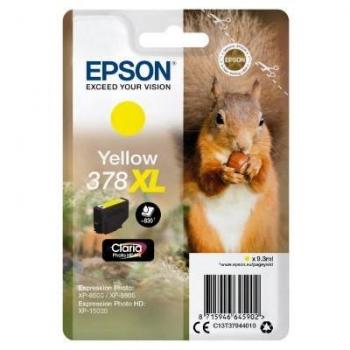 Epson C13T37944010 - Cartucho de Tinta para Impresoras, 9.3 ml, Amarillo