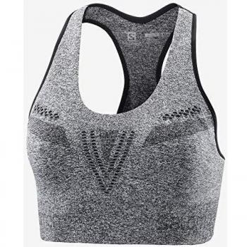 SALOMON Ove'on Bra Sujetador Deportivo, Mujer, Black, M