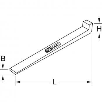 Cuña de pico BRONZEplus KS Tools 963.2231 340x20x40x20x20 mm