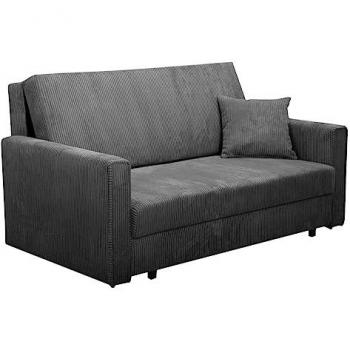 Sofá-cama Columbus 188 con función de dormir y caja de ropa de cama, 153x85x98cm