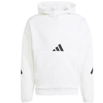 Sudadera adidas Z.N.E. hoodie hombre blanco, talla S, material Poly Mesh