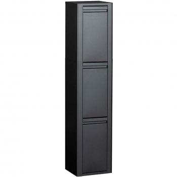 Duett - Cubo de basura negro 3 compartimentos Duett