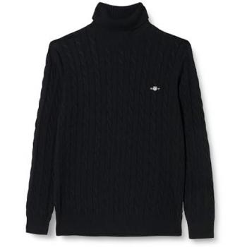 Jersey de Cuello Cisne Negro para Hombre Gant, Algodón, Talla XL