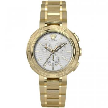 Versace Stylish Women's Chronograph Watch, Yellow, Size: ONE SIZE