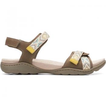 Sandalias de Mujer Clarks Amanda Sprint 26167212 Marrón Verde