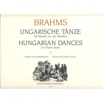 BRAHMS - Danzas Hungaras Vol.1: nº 1 a 10 para Piano a 4 Manos