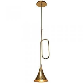 Lámpara colgante Jazz Gold 1 bombilla 80cm