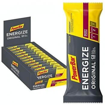 PowerBar Energize Original Berry 25x55g - Barra de alta Energía de Carbono + C2MAX Magnesio y Sodio