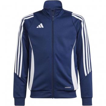 Chaqueta de fútbol adidas Tiro24 infantil, sudadera niño marino (140), chaqueta de chándal Tiro24
