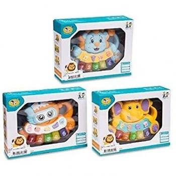 TOINSA- Piano Luz-Sonido Animalitos Accesorios para Instrumentos para niños, Multicolor
