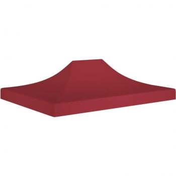 Techo de Carpa para Celebraciones 4,5x3 m 270 g/m² Color Burdeos