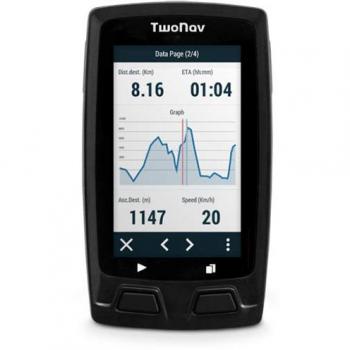 TwoNav Horizon Bike (Gris) - GPS Full Connect para Ciclistas Extremos con Pantalla Capacitiva (Incluye Soporte Potencia y Mapa topográfico)